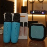 K12 Wireless Portable Speaker With Microphone with double 2 mic