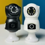 V380 E9 Dual Lens Bulb PTZ IP Camera.