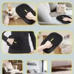 Electrostatic Pet Hair Remover Gloves – Dog & Cat Hair Cleaning Tool for Sofa, Clothes, Car & Furniture