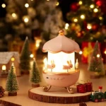 Bunny Carousel Night Light Projector – Rotating LED Star Projection Lamp for Kids Room & Magical Nursery Decor Rotatable