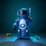 Dancing Robot Toy with Pleasant Flashing Lights,Music, B/O Mode & 360° Rotation for Kid|Boys|Girls