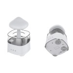5 IN 1 Bluetooth Speaker Rain Cloud Humidifier, switchable 7 colors, 450ml capacity super quiet, intelligent anti-dry fu