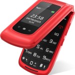 T-Source T203 Dual Display Folding Mobile Phone (BLUE+RED)