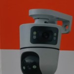 Smart v-380, Q9 home wi-fi color camera 2 lens 3 view , application 1080p endor wireless camera