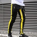 Combo Casual Men's Sweatpant Trouser Black + Yellow + white