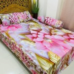 Water Proof China PremWater Proof China Premium 3D Design Bed Sheet King Size (7.8ft/6.8ft )ium 3D Design Bed Sheet King